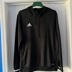 Adidas Black Hoodie with White Accents